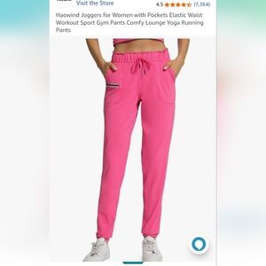 Pink Women's Joggers with Pockets
